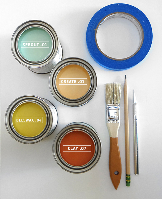 Colorhouse paint tools needed for Eclectic Geometric DIY project