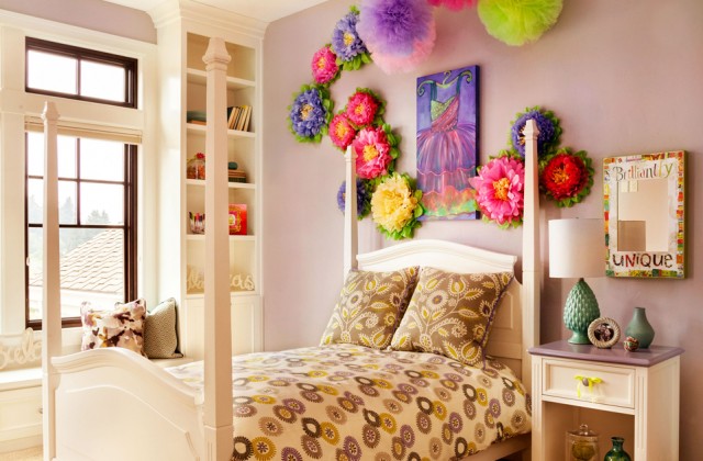colorhouse interior purple girl's room architectural image
