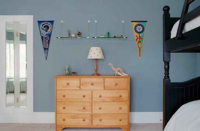 colorhouse blue boy's room interior architectural image
