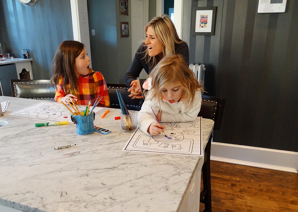 colorhouse people in spaces stripe kitchen