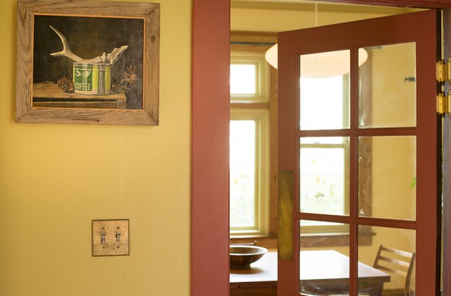 colorhouse yellow dining room interior architectural image