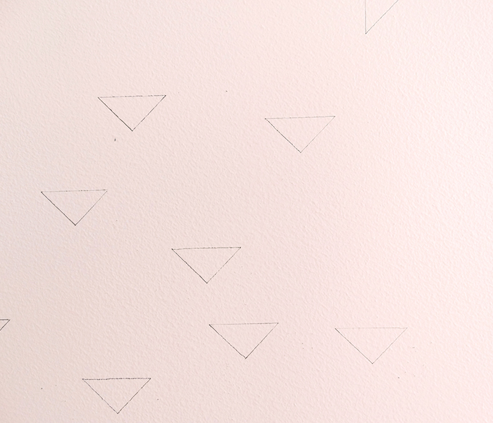 Colorhouse paint DIY Sprinkle Wall - colorful triangles