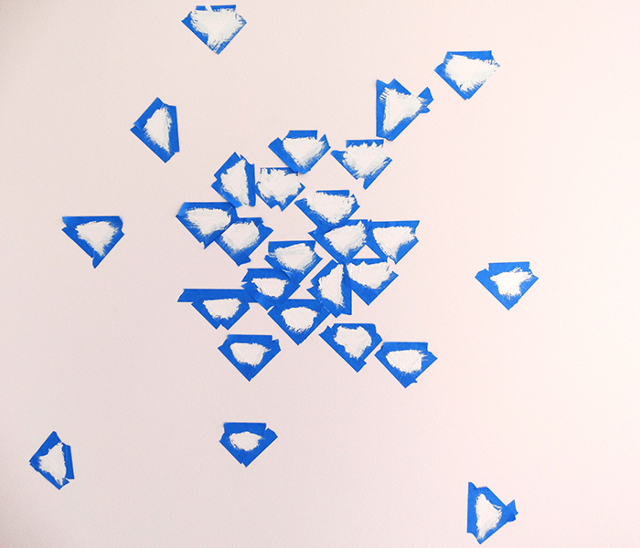 sprinkle wall DIY triangle wall