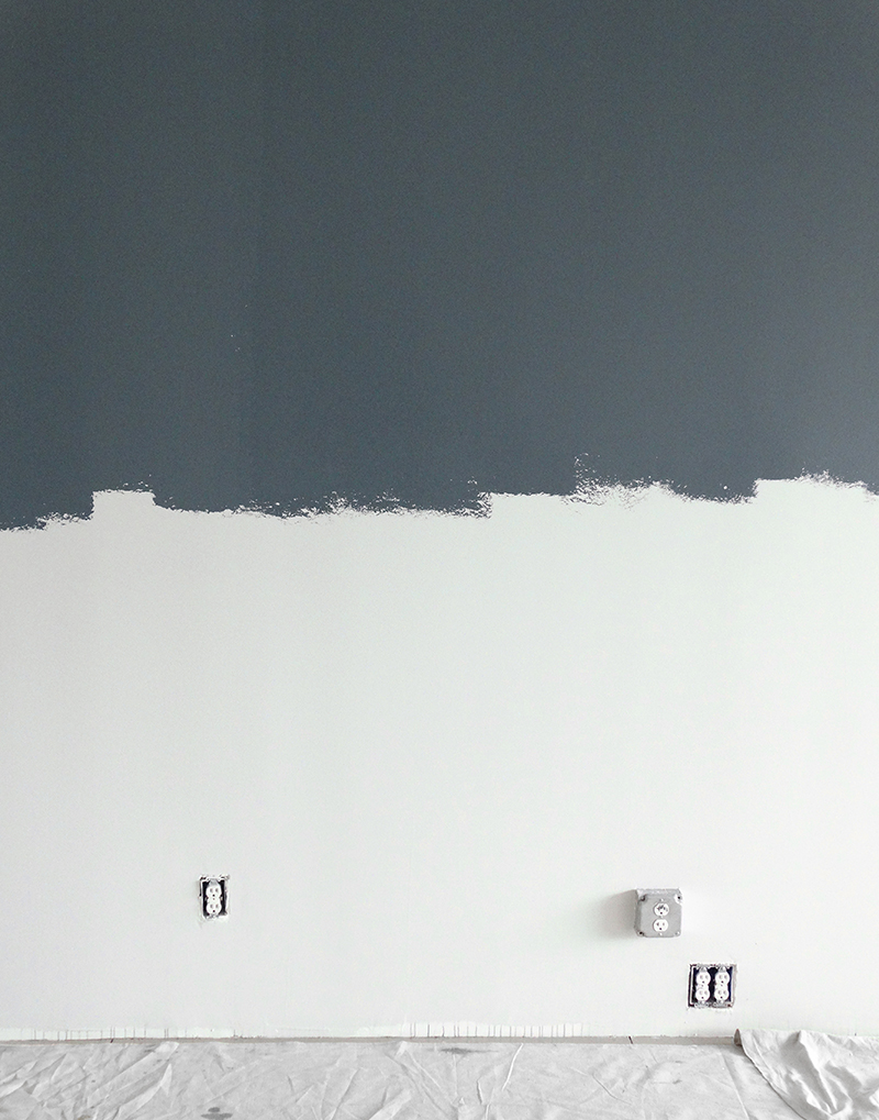 Colorhouse Rough Edge Wall DIY painting project - WOOL .06 blue room