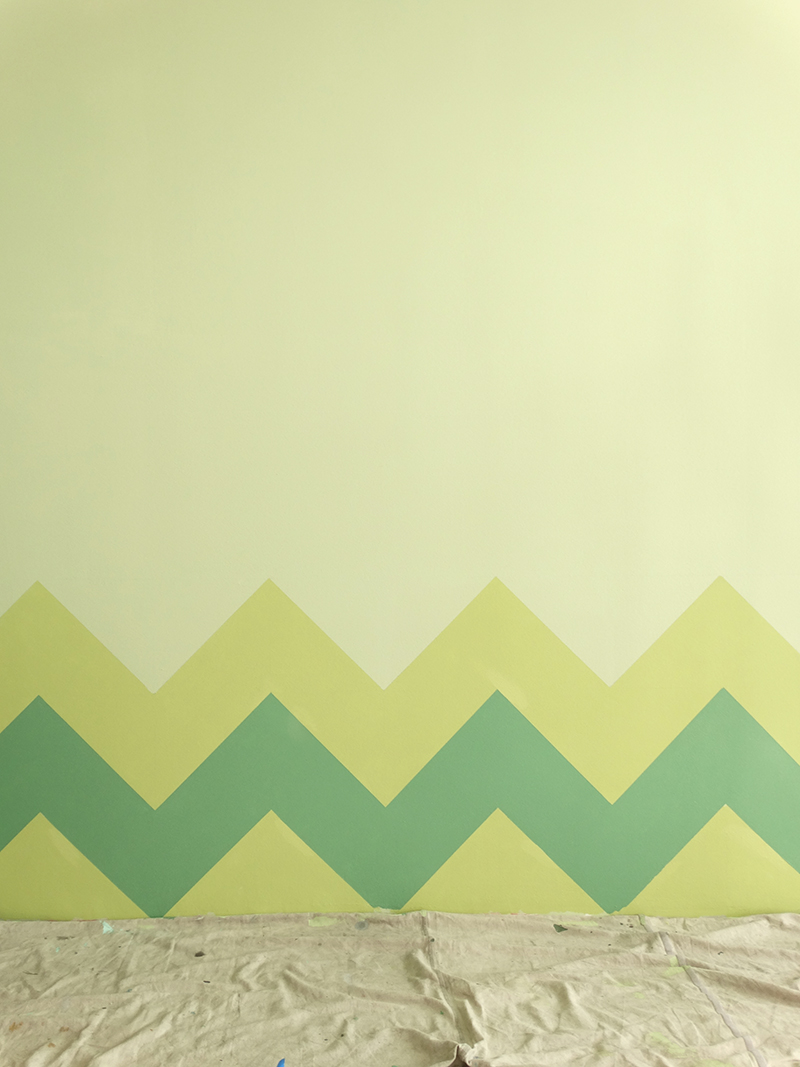 Colorhouse Chevron DIY paint project - monochromatic paint idea for your home