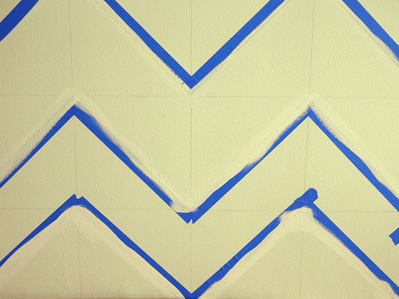 Colorhouse Chevron DIY paint project - monochromatic paint idea for your home