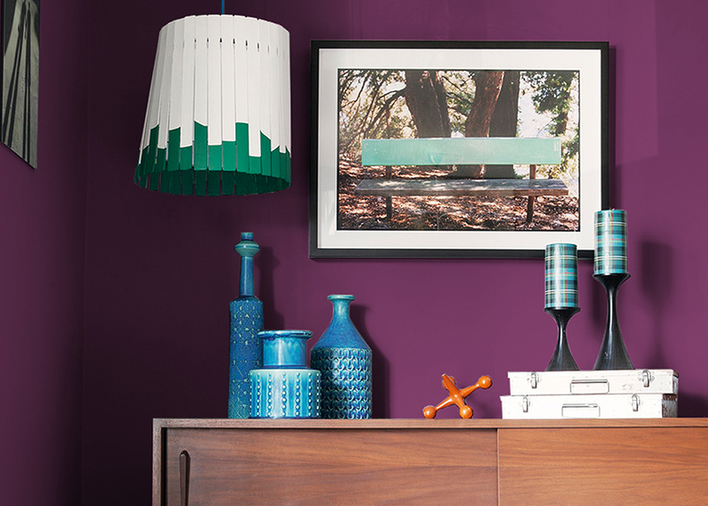 Colorhouse PETAL .07 paint - purple wall