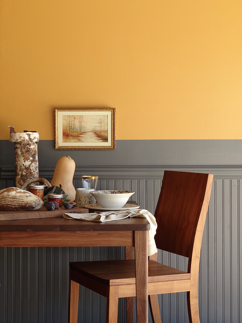 Colorhouse Fall Color Trends - Warm + Welcoming palette - orange and grey paint colors