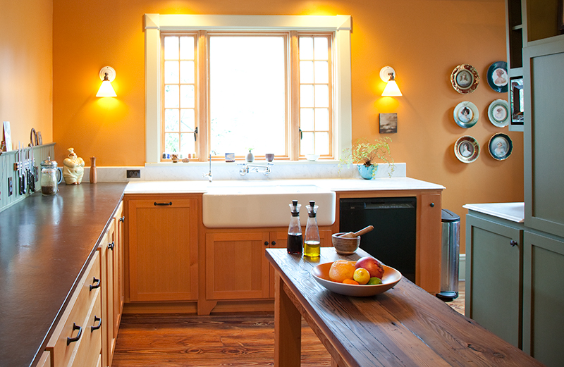 Colorhouse CLAY .02 Kitchen - orange kitchen paint inspiration