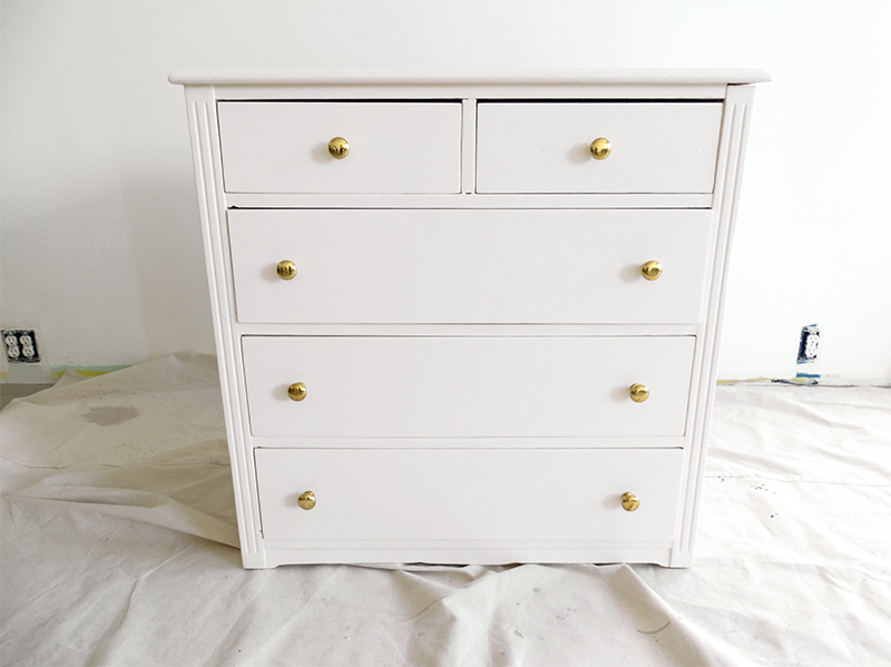 Colorhouse DIY - CLAY .07 coral dresser - painting furniture