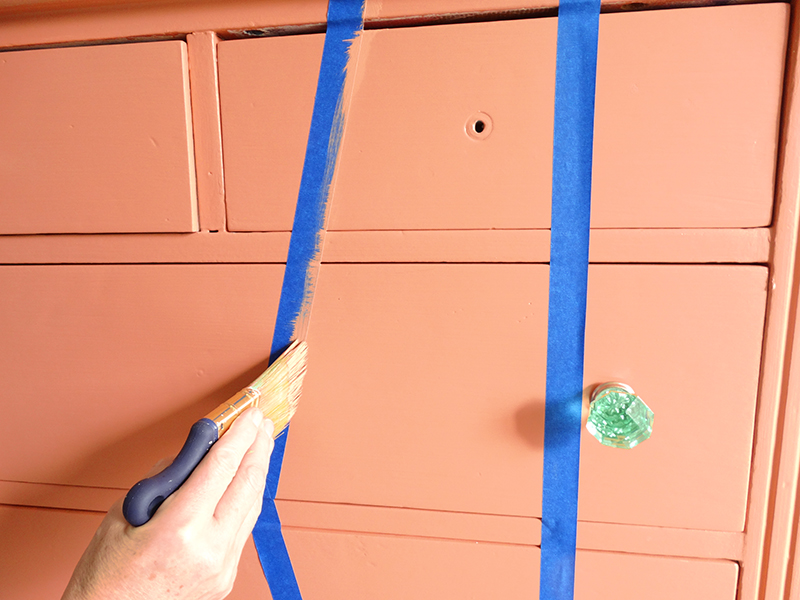 Colorhouse DIY - CLAY .07 coral dresser - painting furniture