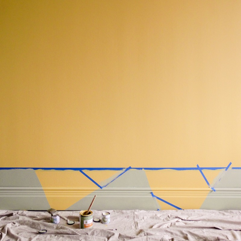 MAKE THIS: Triangle Trim - painting DIY project by Colorhouse