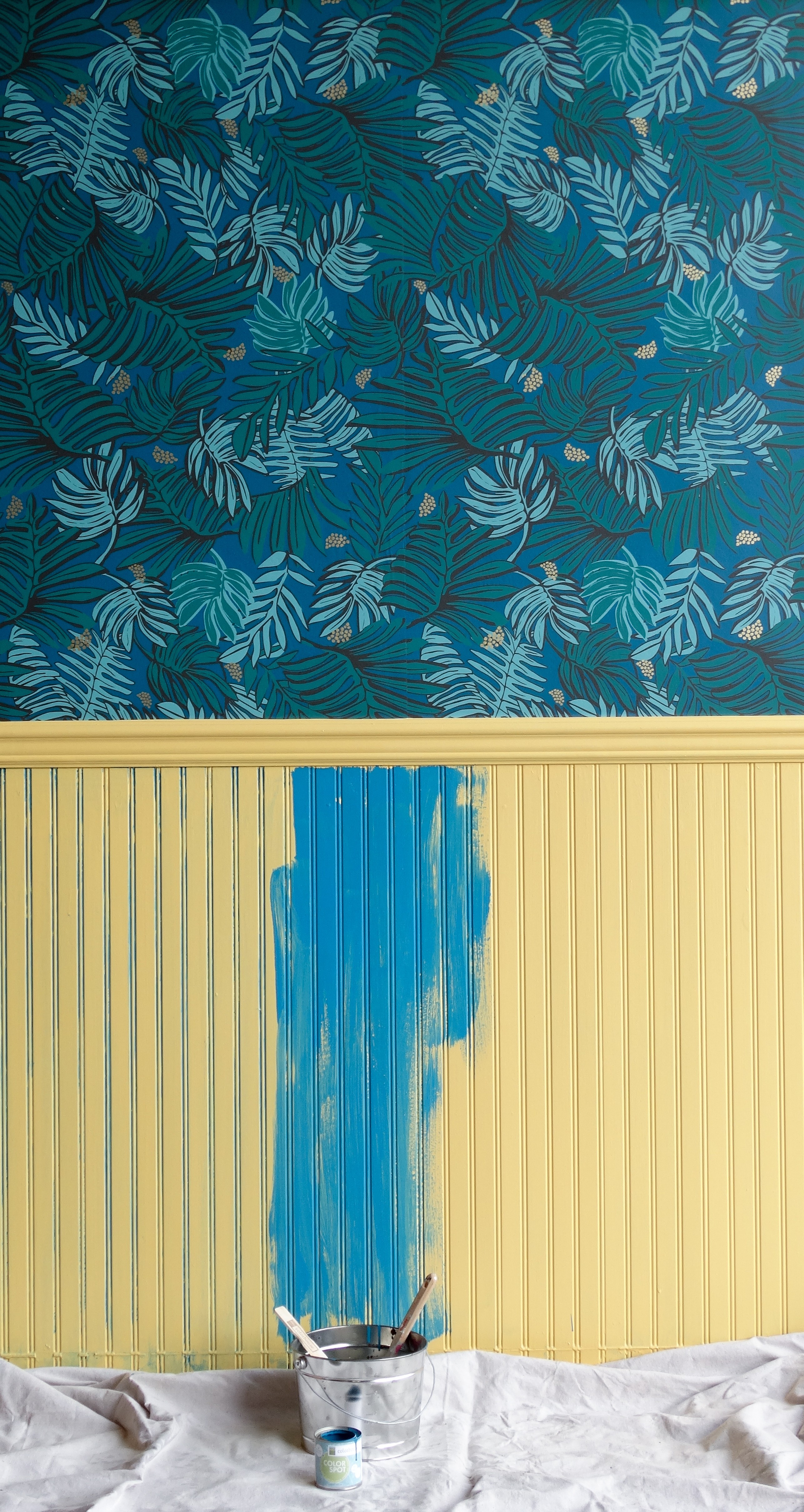 MAKE THIS: Distressed Wainscoting - painting DIY project by Colorhouse