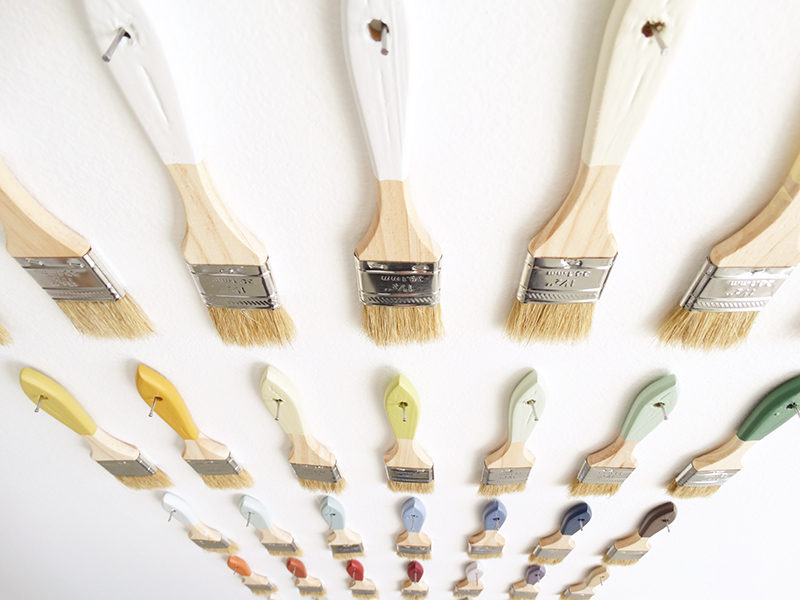 Colorhouse brush wall - Canvas Color Collection palette