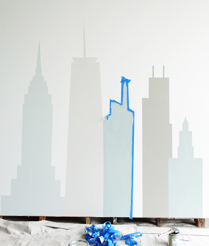 Colorhouse Neutral Nurseries - City Mural DIY Project