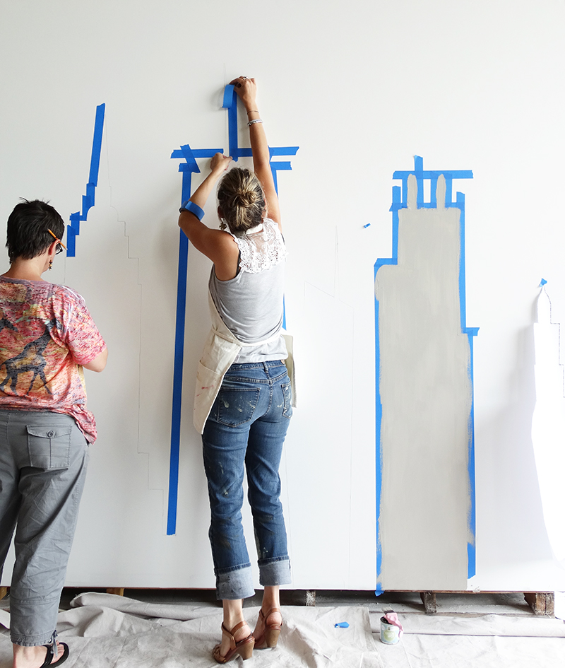 Colorhouse Neutral Nurseries - City Mural DIY Project
