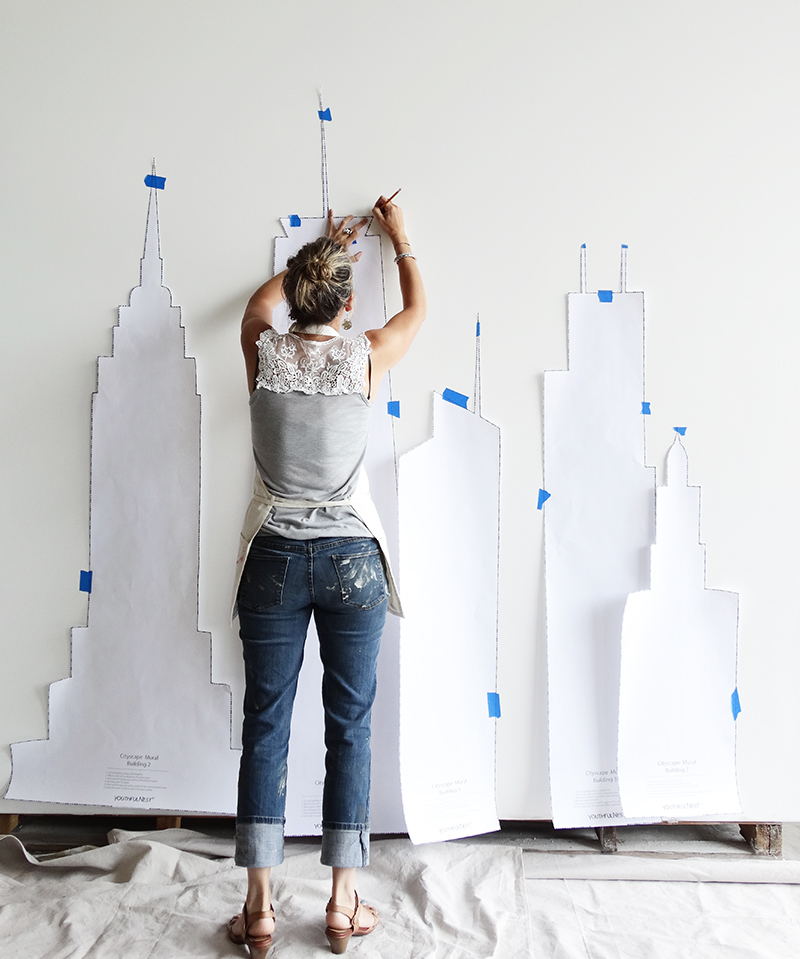 Colorhouse Neutral Nurseries - City Mural DIY Project