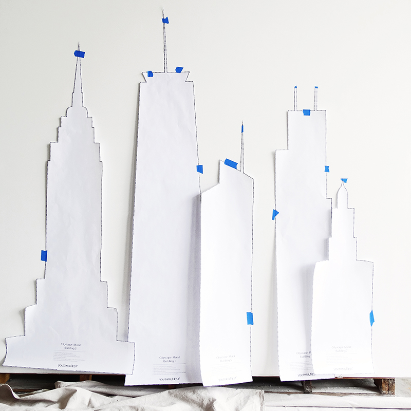 Colorhouse Neutral Nurseries - City Mural DIY Project