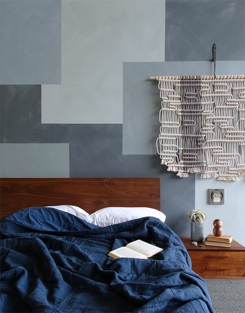 Colorhouse paint DIY project - MAKE THIS: Faded Denim Wall