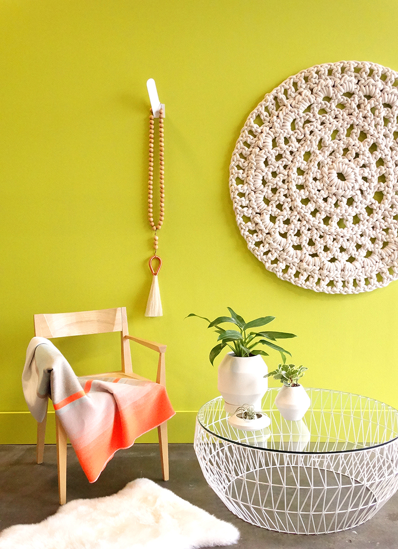 Colorhouse 2017 Color of the Year: Almost Ripe, room designed by Woonwinkel