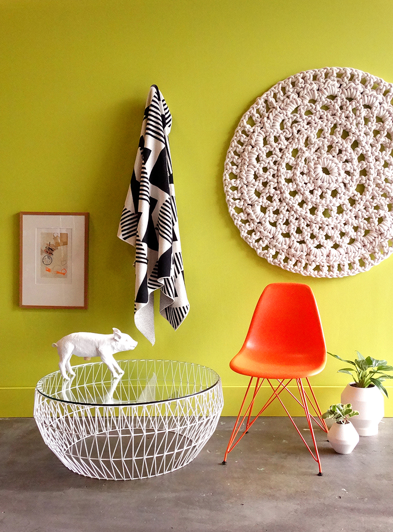 Colorhouse 2017 Color of the Year: Almost Ripe, room designed by Woonwinkel