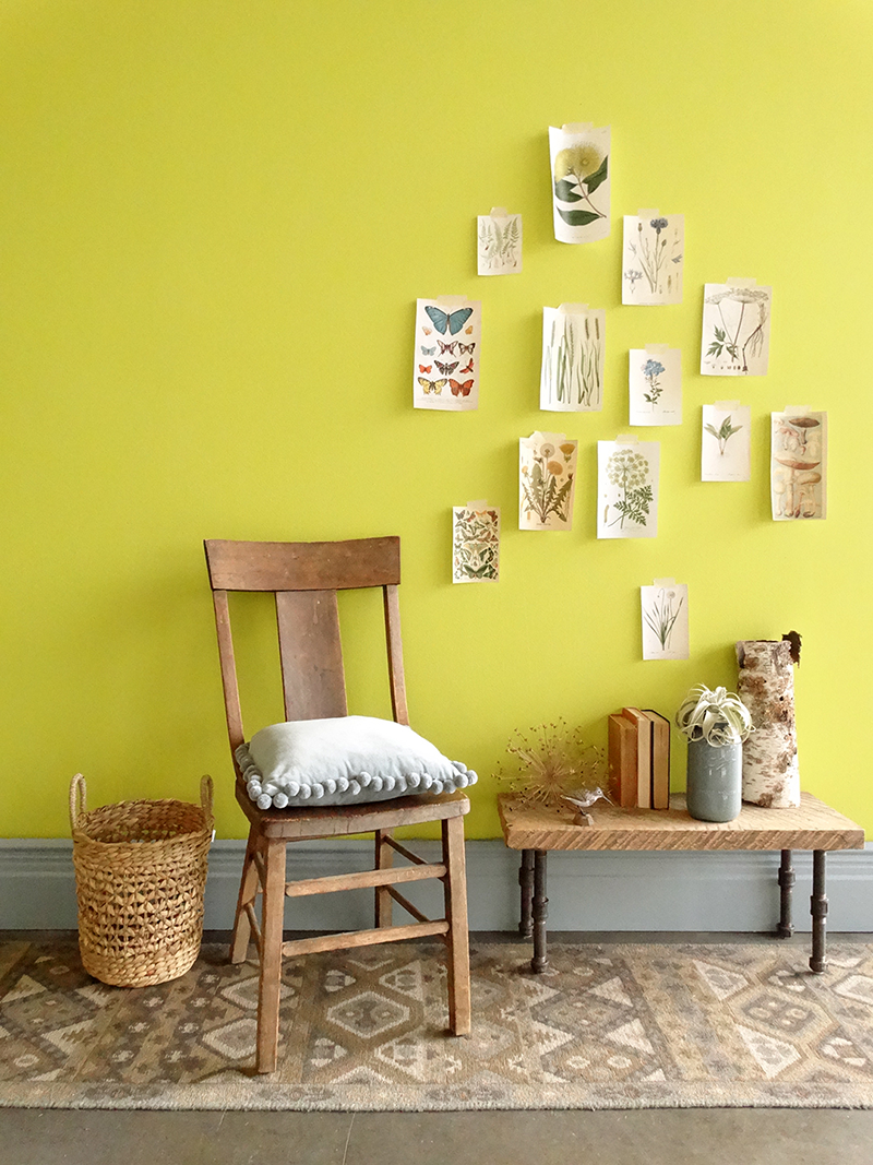 Colorhouse 2017 Color of the Year: Almost Ripe, room designed by Puji Sherer of Colorhouse