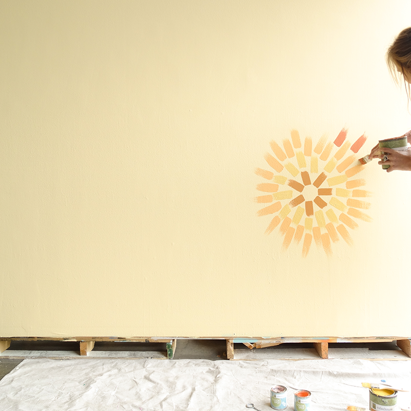 Colorhouse DIY Project - Brushstroke Bloom - Collaboration with Method