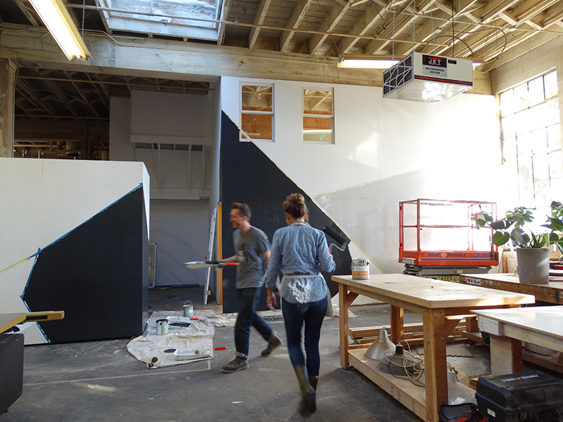 Makeover: Transforming the Revolution Design House studio with Colorhouse paint. Photo by Colorhouse.