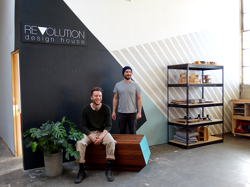 Makeover: Transforming the Revolution Design House studio with Colorhouse paint. Photo by Colorhouse.