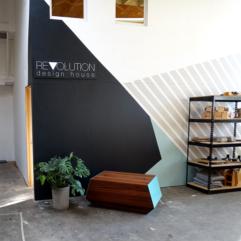 Makeover: Transforming the Revolution Design House studio with Colorhouse paint. Photo by Colorhouse.
