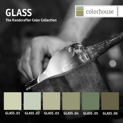 Colorhouse Handcrafter Color Collection palette - GLASS color family - greens