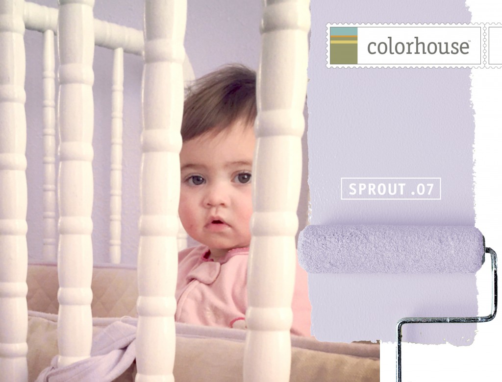 Colorhouse low odor, zero VOC paint SPROUT .07 purple nursery