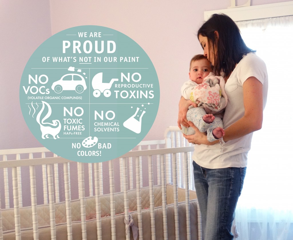 Colorhouse low odor, zero VOC paint SPROUT .06 pink nursery
