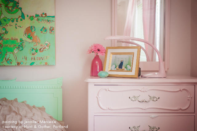 Vicki Simon Interiors pink tween bedroom Colorhouse paint