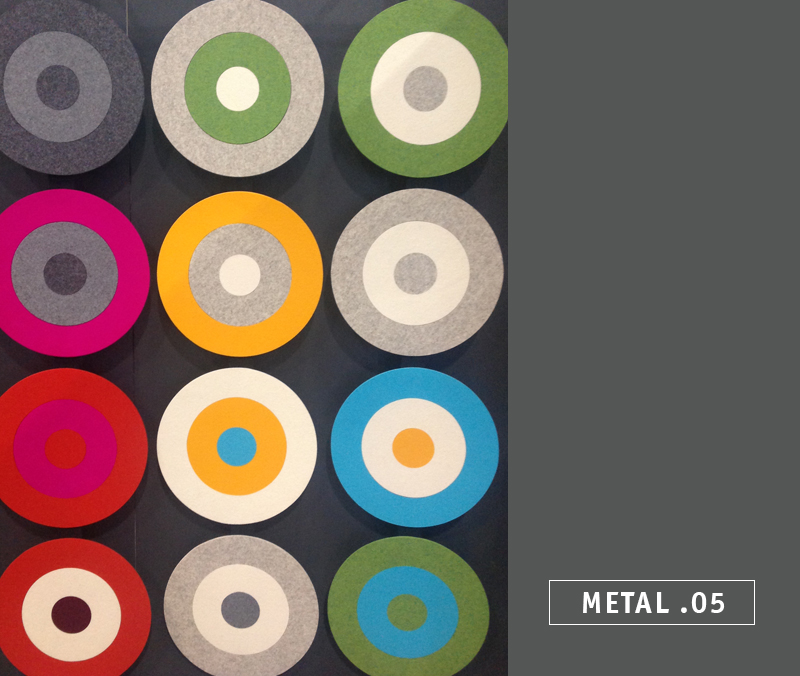 Dwell on Design LA 2015 color inspiration - Colorhouse METAL .05 grey merino wool felt at Feltware